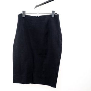 Black SPANX The Perfect Black Pencil Skirt in Ponte Material (Large)